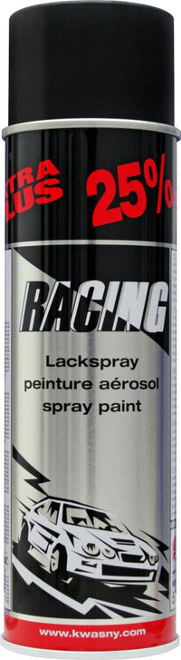 Bombe de peinture - Carrosserie voiture - Racing - Noir mat - 500ml