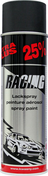 Bombe de peinture - Carrosserie voiture - Racing - Noir satiné - 500ml