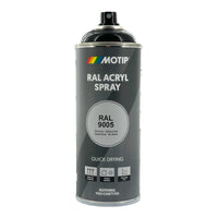 Bombe de peinture - Noir - RAL 9005 - Brillant - Acrylique - Tous supports - MoTip - 400ml