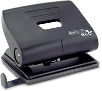 Perforatrice - 2 trous - Noir - Métal - Bureau - Avec guide papier ajustable