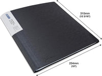 Porte-vues - 200 vues - 100 pochettes - A4 - Noir - Lot de 2 - Rapesco