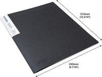 Porte-vues - 40 vues - 20 pochettes - A4 - Noir - Lot de 2 - Rapesco