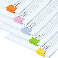 Pinces à clip - Petite taille - 19mm - Accessoires de bureau - Boîte de 80 unités