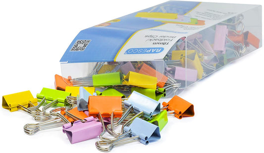 Pinces à clip - Petite taille - 19mm - Accessoires de bureau - Boîte de 80 unités