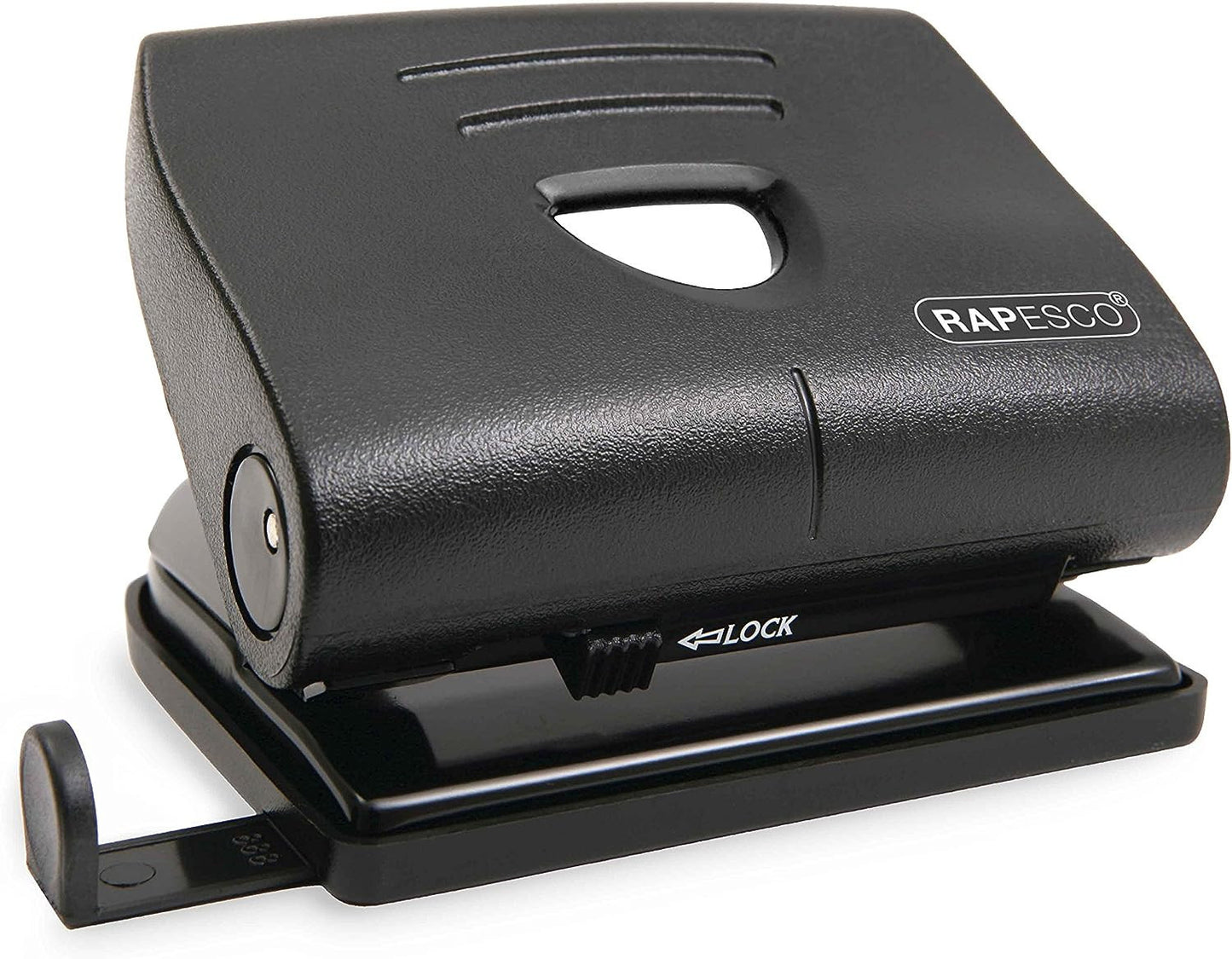 Perforateur - 2 trous - Métal - Noir - Capacité 22 feuilles - Rapesco