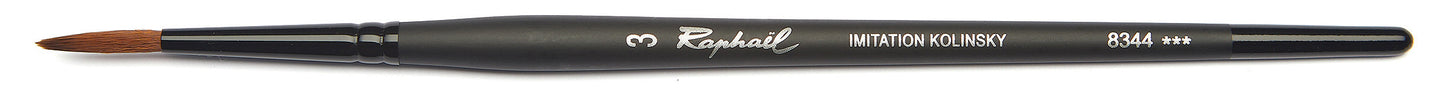 Pinceau - Rond - Pointe fine - Aquarelle - Raphaël - Stradivarius - Série 8433 - N°3