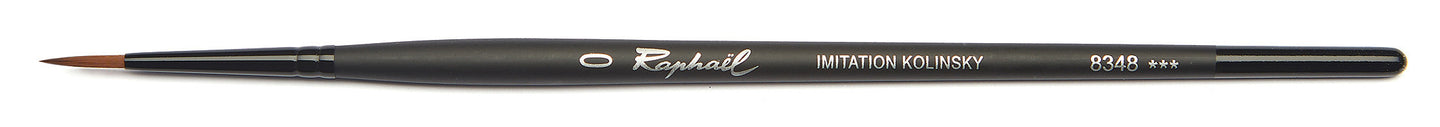 Pinceau - Rond - Pointe fine effilée - Aquarelle - Raphaël - Stradivarius - Série 8348 - N°0