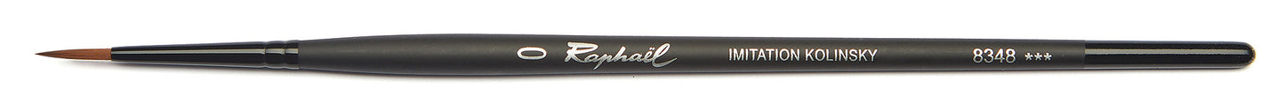 Pinceau - Rond - Pointe fine effilée - Aquarelle - Raphaël - Stradivarius - Série 8348 - N°0