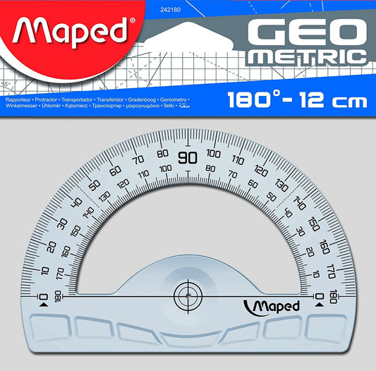 Rapporteur - 180° - Scolaire - Plastique - Geometric - Maped
