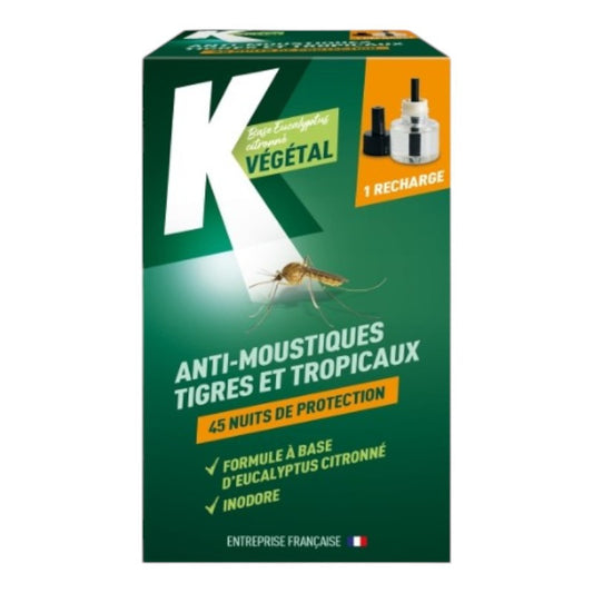 Recharge anti-moustiques tigres et tropicaux - Diffuseur - Origine végétale - Répulsif