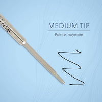 Recharge pour stylo bille - Noir - Pointe moyenne - Waterman