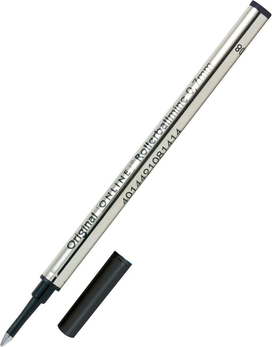 Recharge pour stylo roller - Noir - Trait moyen 0,7mm - Standard - Online