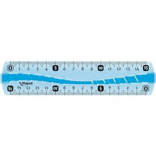 Règle - Double graduation - 15 cm - Plastique - Incassable - Maped