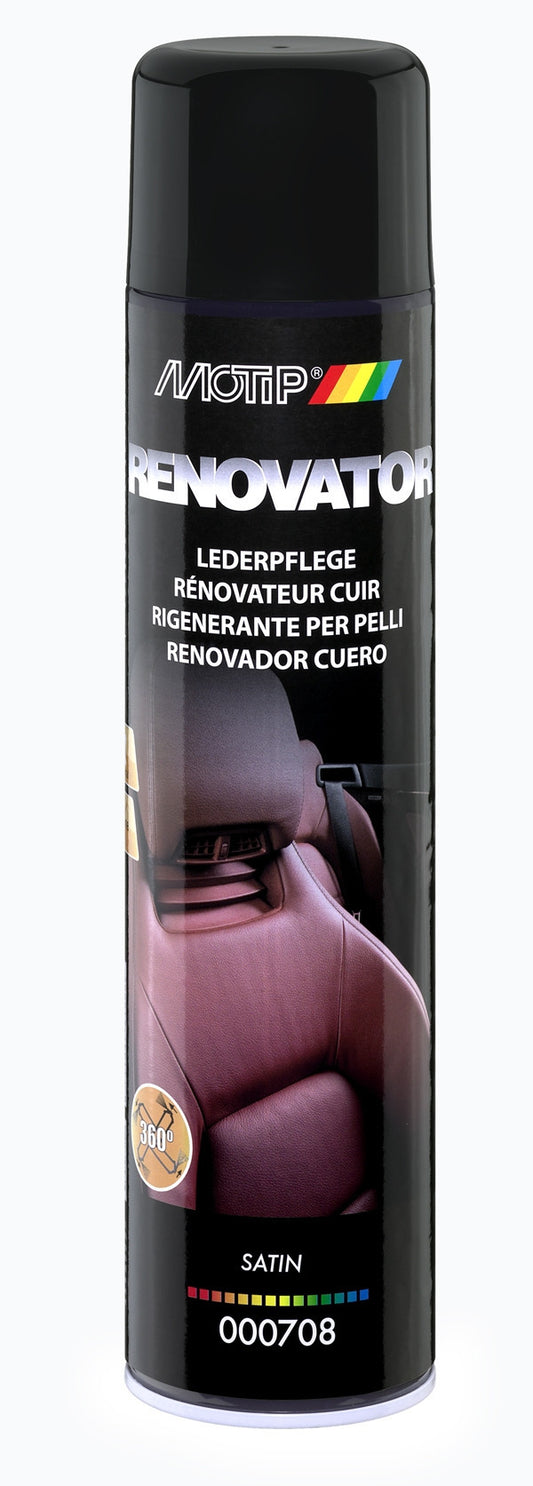 Produit d'entretien auto - Rénovateur de cuir - Siège voiture - Motip - 600ml