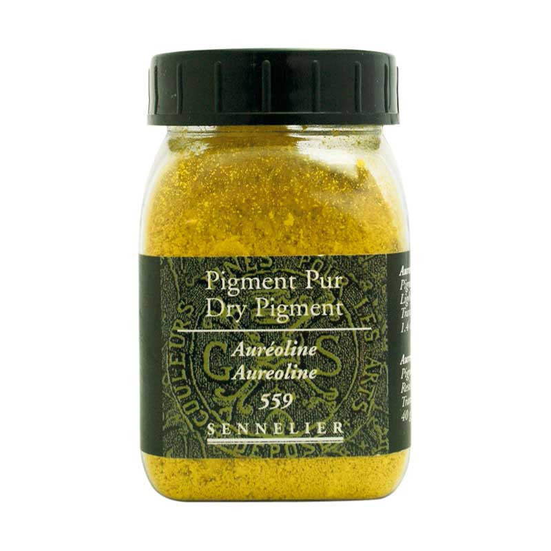 Pigment en poudre - Sennelier - Auréoline - Pot de 200 ml