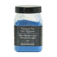 Pigment en poudre - Sennelier - Bleu outremer clair - Pot de 200 ml