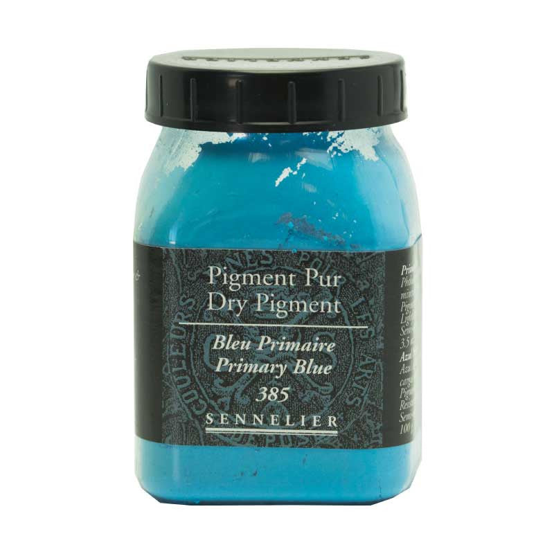 Pigment en poudre - Sennelier - Bleu primaire - Pot de 200 ml