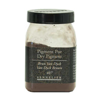 Pigment en poudre - Sennelier - Brun Van Dyck - Pot de 200 ml