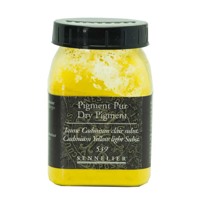 Pigment en poudre - Sennelier - Jaune Cadmium Clair - Pot de 200 ml