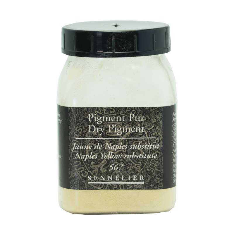 Pigment en poudre - Sennelier - Jaune de Naples - Pot de 200 ml