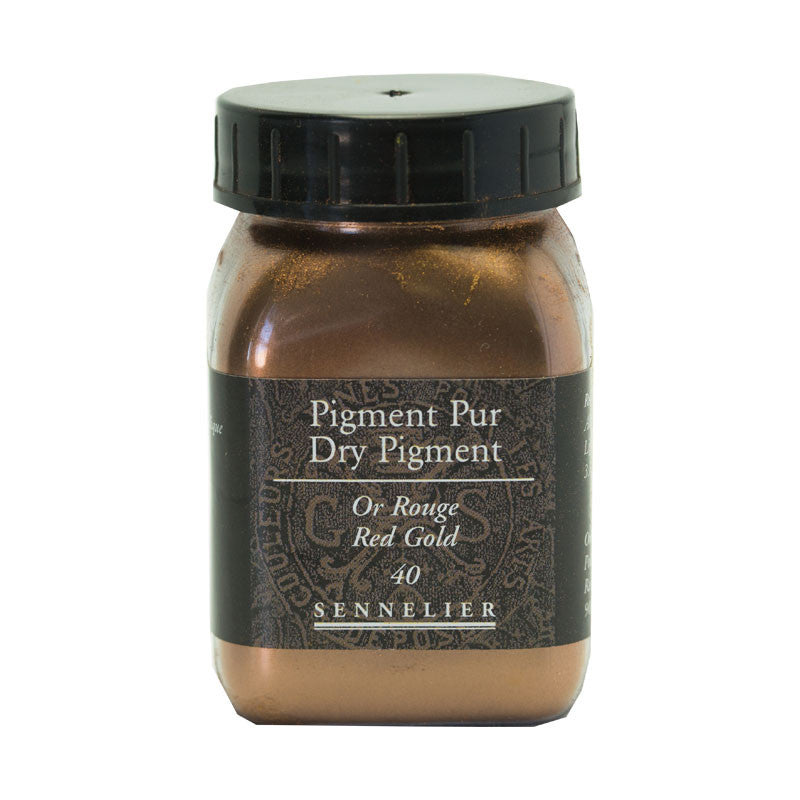 Pigment en poudre - Sennelier - Or Rouge - Pot de 200 ml