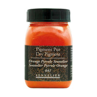 Pigment en poudre - Sennelier - Orange Pyrrole Sennelier - Pot de 200 ml