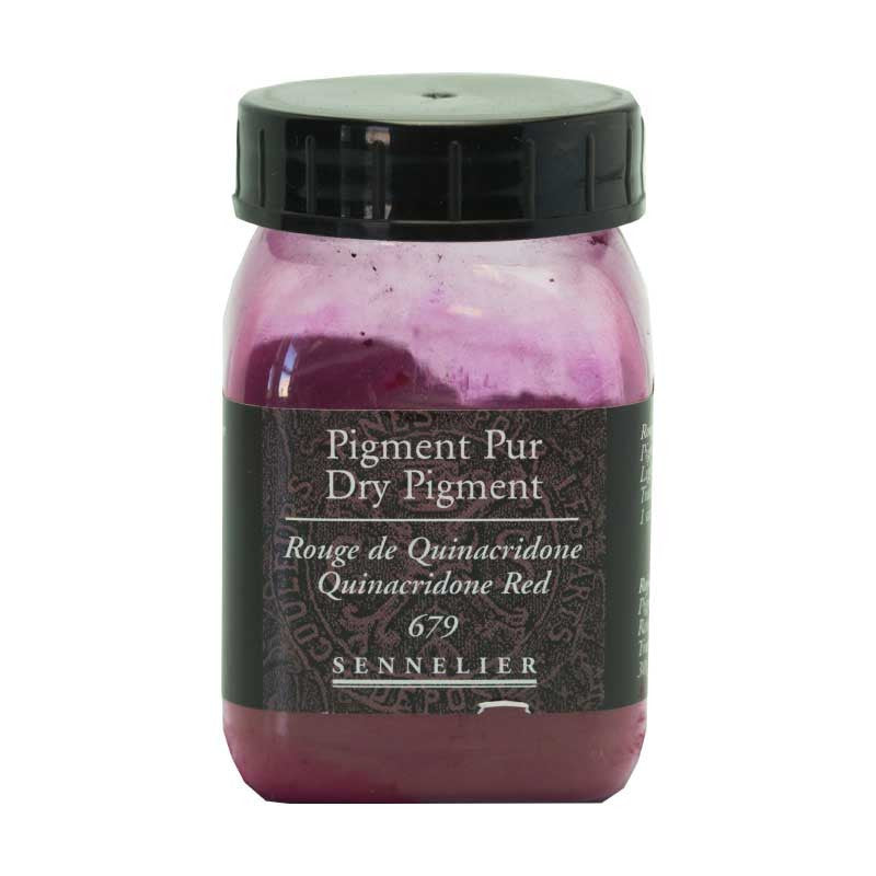 Pigment en poudre - Sennelier - Rouge de Quinacridone - Pot de 200 ml