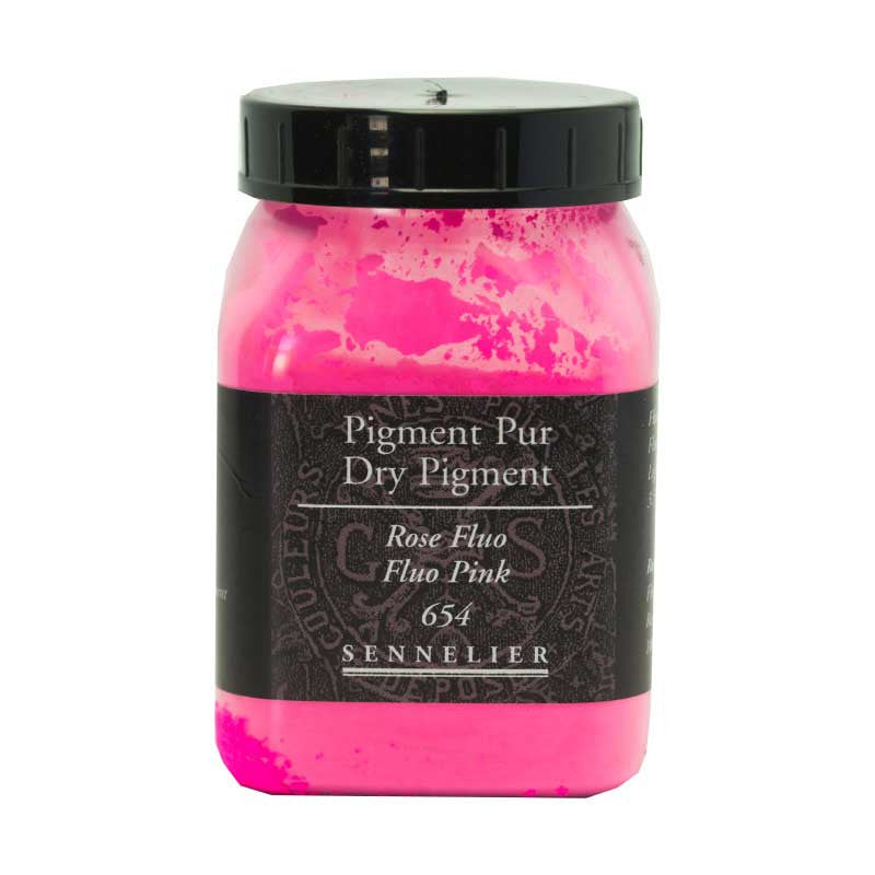 Pigment en poudre - Sennelier - Rose fluo - Pot de 200 ml