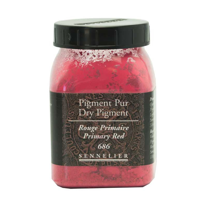 Pigment en poudre - Sennelier - Rouge primaire - Pot de 200 ml