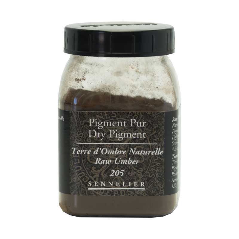 Pigment en poudre - Sennelier - Terre d'ombre naturelle - Pot de 200 ml
