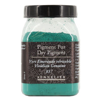 Pigment en poudre - Sennelier - Vert émeraude véritable - Pot de 200 ml
