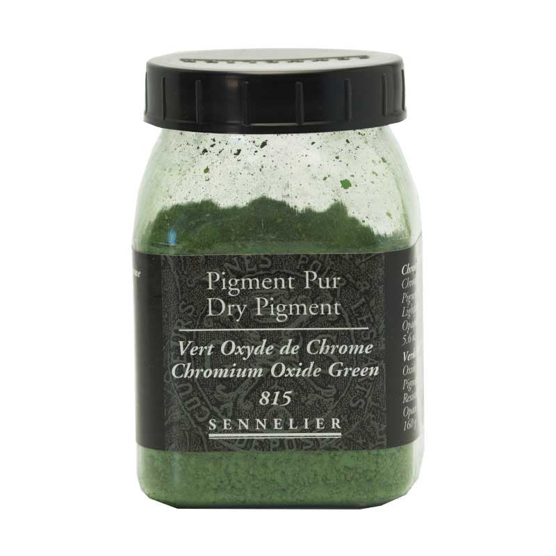 Pigment en poudre - Sennelier - Vert Oxyde de Chrome - Pot de 200 ml