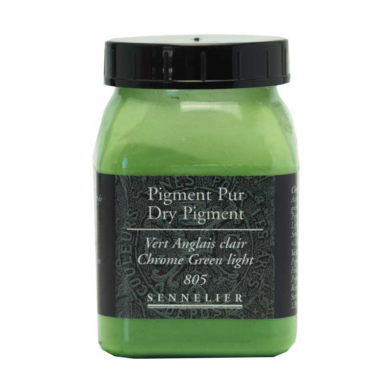 Pigment en poudre - Sennelier - Vert anglais clair - Pot de 200 ml