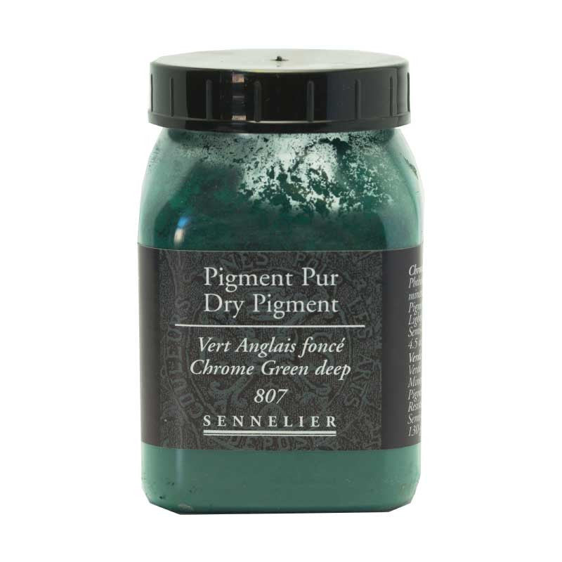 Pigment en poudre - Sennelier - Vert Anglais Foncé - Pot de 200 ml