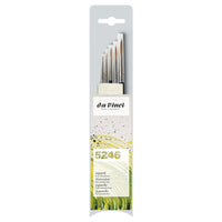 Pinceaux - Rond - Aquarelle - Modélisme - 5 tailles - Fibres naturelles - Da Vinci