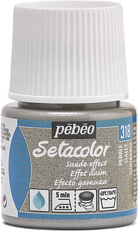 Pot de peinture pour tissu - Effet daim - Galet - Pébéo - Setacolor - 45ml