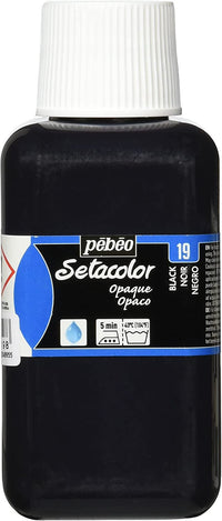 Pot de peinture pour tissu - Textile - Noir - Pébéo - Setacolor - 250ml
