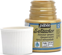 Pot de peinture pour tissu - Textile opaque moiré - Or riche - Pébéo - Setacolor - 45ml