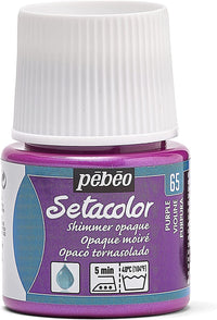 Pot de peinture pour tissu - Textile opaque moiré - Violine - Pébéo - Setacolor - 45ml