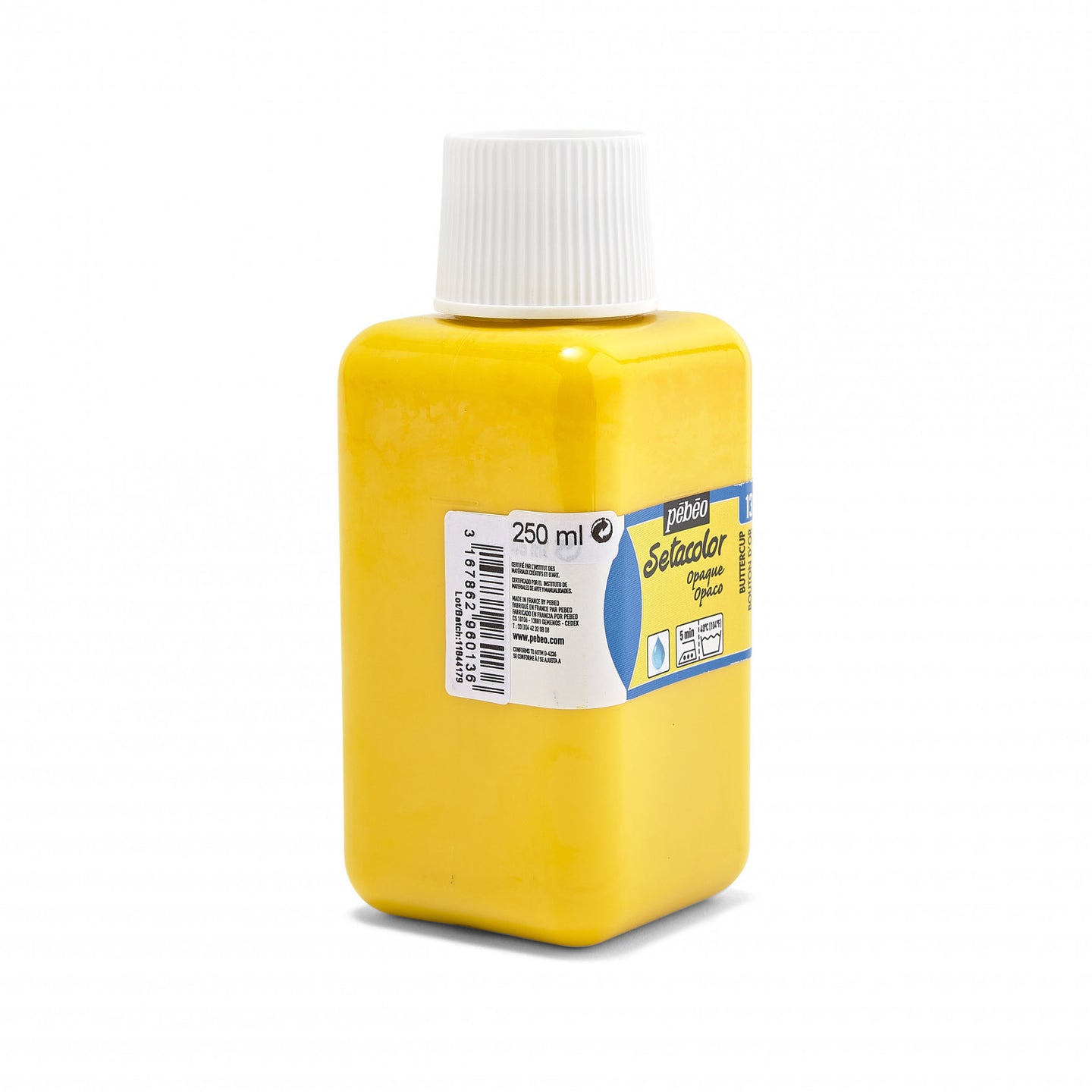 Pot de peinture pour tissu - Textile - Bouton d'or - Pébéo - Setacolor - 250ml