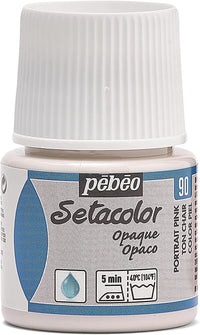 Pot de peinture pour tissu - Textile opaque - Beige rosé - Pébéo - Setacolor - 45ml