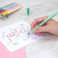 Pochette de 5 feutres pointe fine couleurs pastels Milan