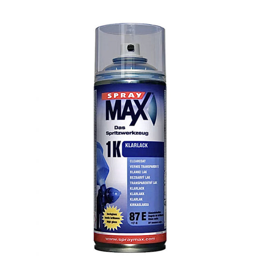 Bombe de vernis - Transparent - Brillant - Monocomposant - Auto/moto - SprayMax - 400ml