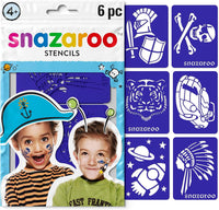 Pochoirs à maquillage - Enfant - Pour garçon - 6 motifs - Fête - Anniversaire