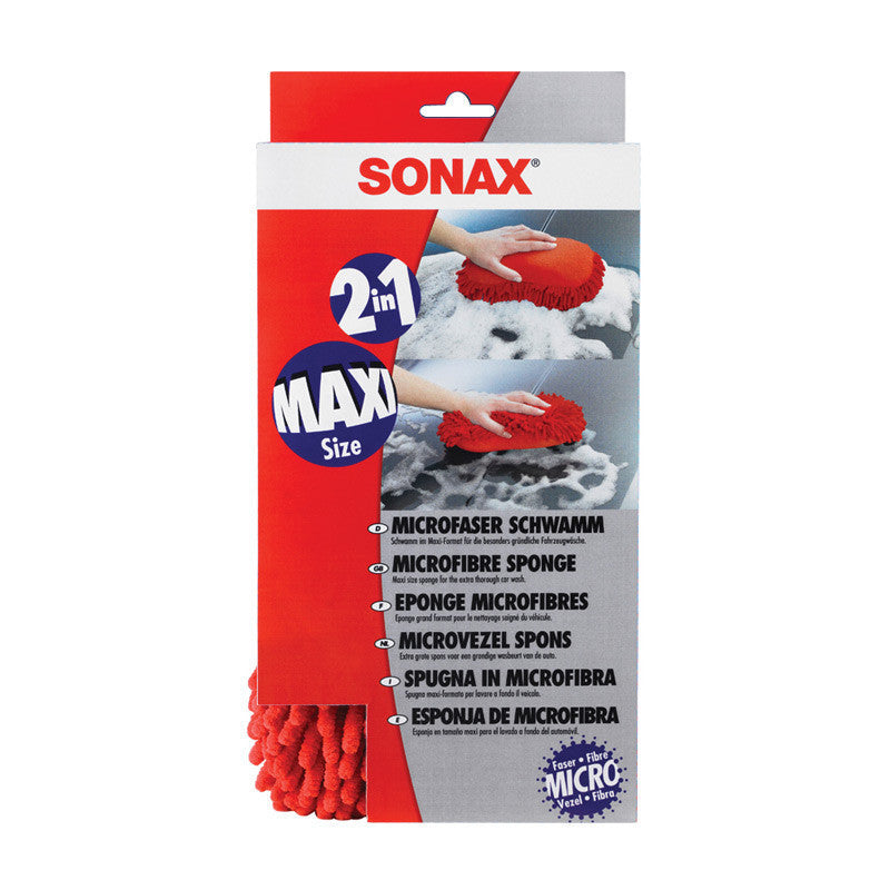 Grande éponge - Microfibre - Pour carrosserie de voiture - SONAX