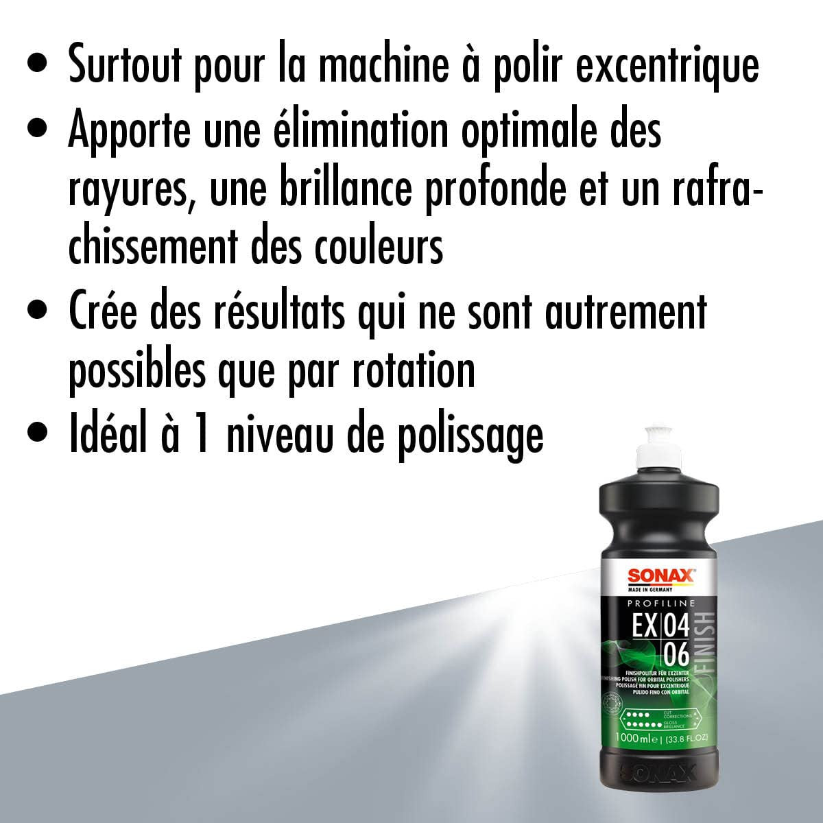 Polish - SONAX - Profiline ExCut 04-06 - Carrosserie de voiture - Flacon 1L