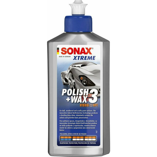 Polish + cire - SONAX - Xtreme Polish + Wax 3 - Carrosserie - Flacon 500ml