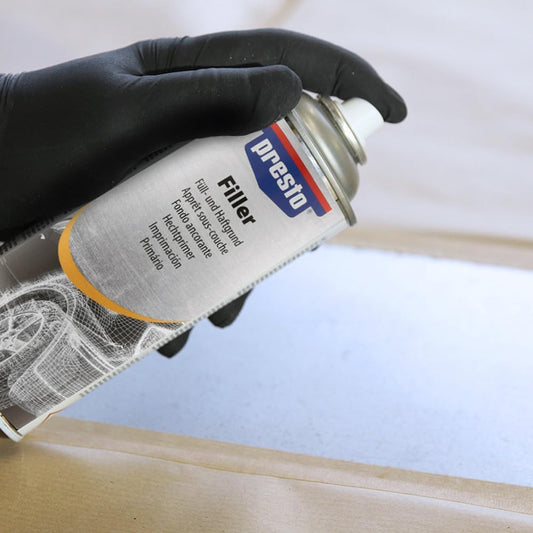 Bombe d'apprêt - Sous-couche - Blanc - Carrosserie - Métal - Presto - 400ml