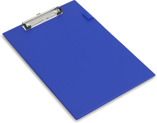 Porte-bloc - A4+ - Rigide - Bleu - Clip métal - Rapesco