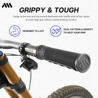 Poignées VTT - Pour tous guidons - Zero Grip - Noir - AMS - Accessoires vélo